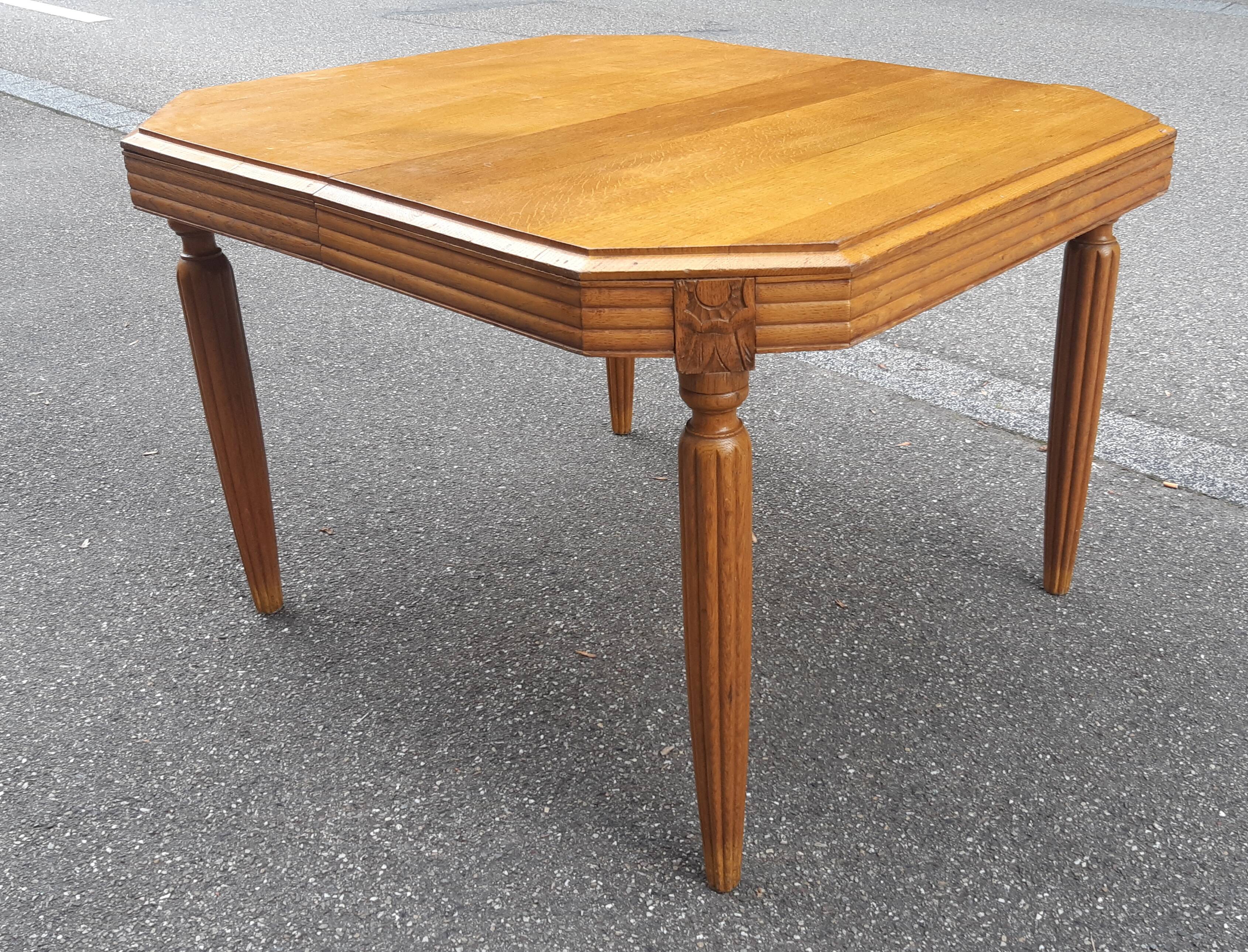 Solid oak art deco table