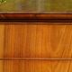 Antique walnut and walnut burl chest of drawers.