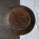 Old round wooden tray