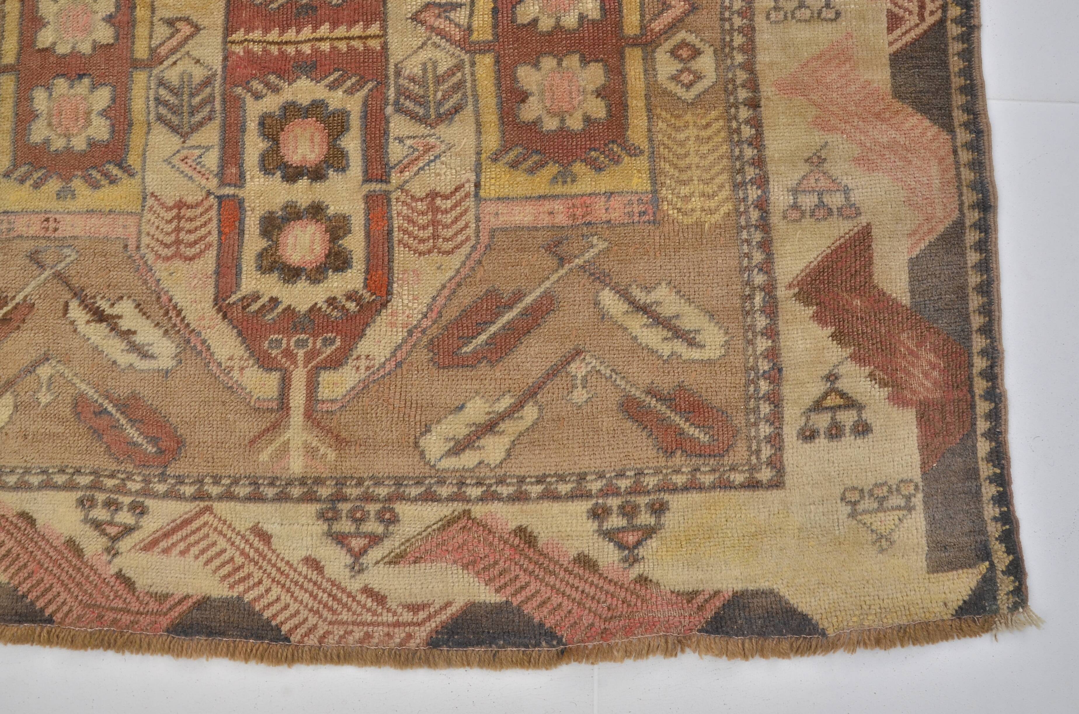 Tapis vintage anatolien neutre sku m98