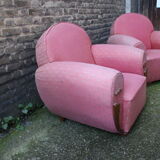 Pair of club chairs