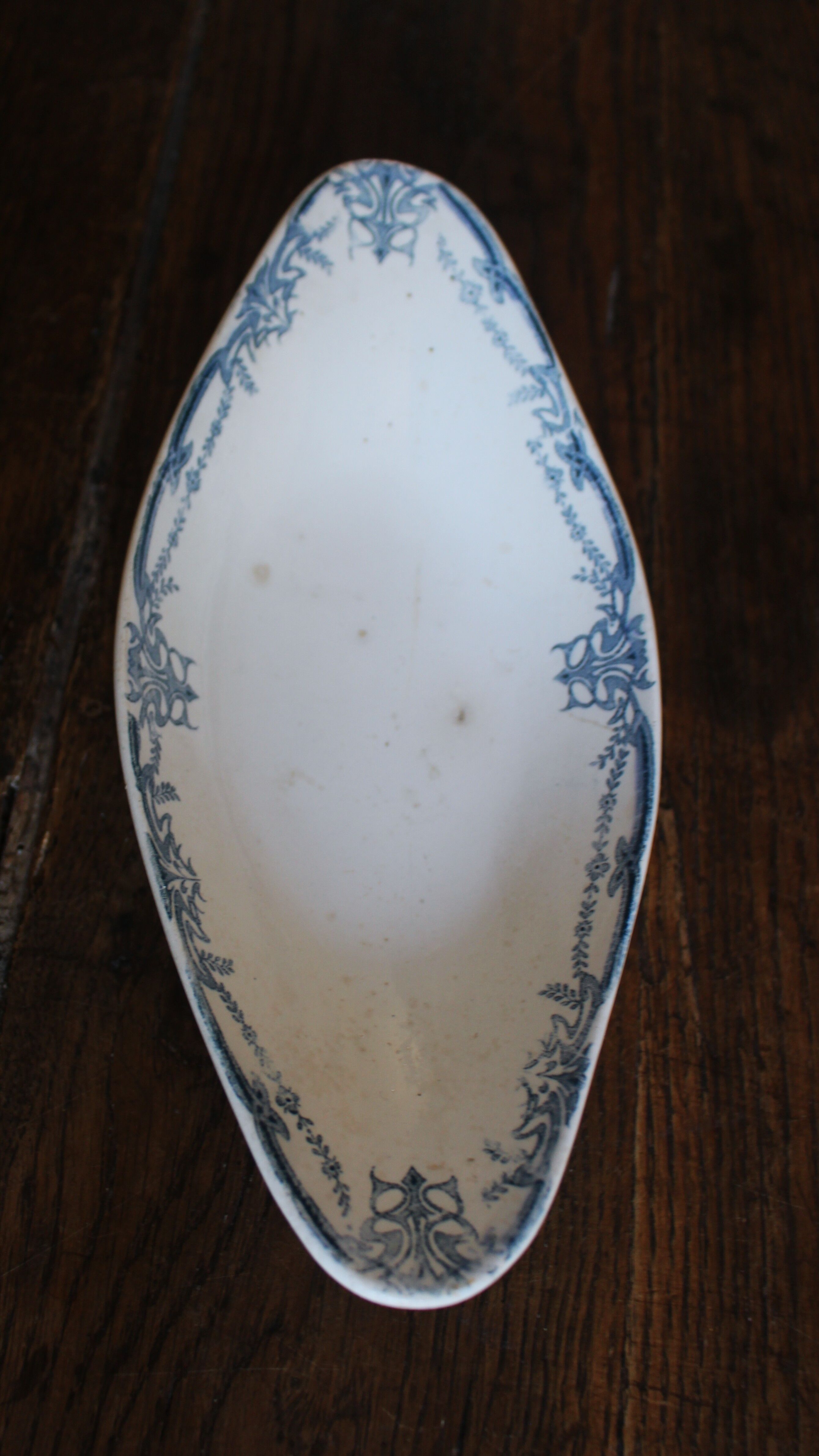 Blue Sarreguemines Vaucluse Ironstone Plate