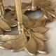 Vintage brass flower chandelier