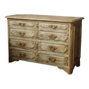 Commode beige et rouille