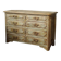 Beige and rust chest of drawers