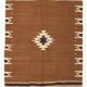4x5 Vintage Oriental Brown Kilim Rug, 118x163Cm