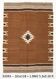 4x5 Vintage Oriental Brown Kilim Rug, 118x163Cm