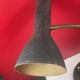Vintage metal and flexible brass workshop lamp - approximately 50 cm