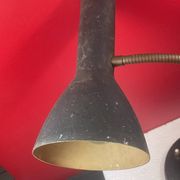 Vintage metal and flexible brass workshop lamp - approximately 50 cm