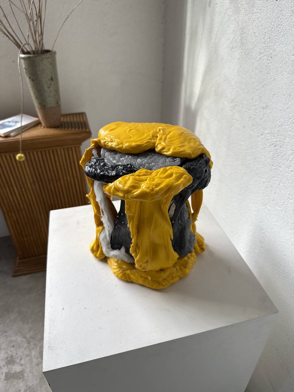 Resin fish sculpture