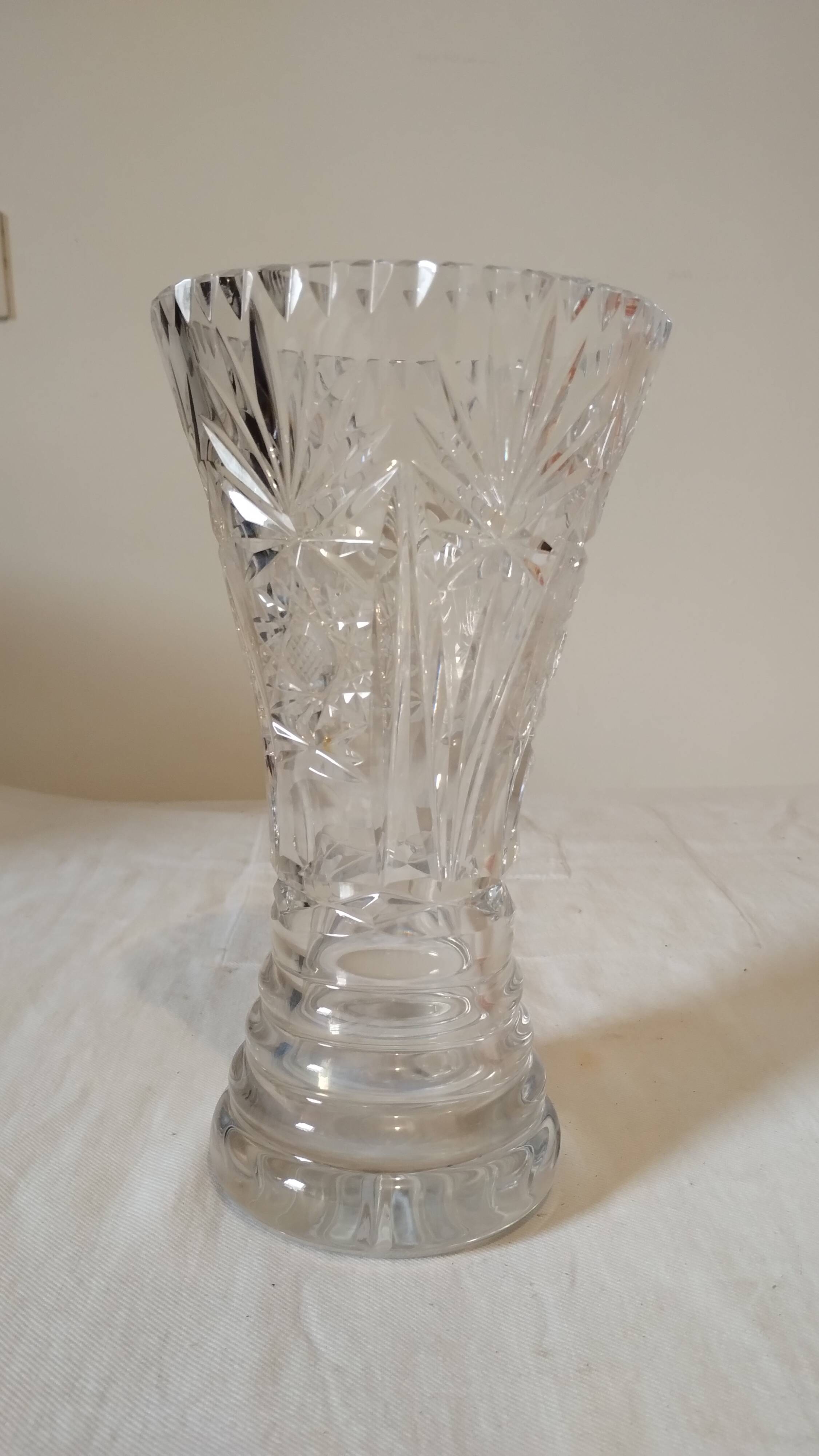 Beautiful crystal vase