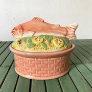 Salmon terrine with slip of Portugal
