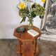 Art deco style serving table in walnut veneer