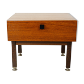 Table de chevet en teck années 50 - 60 par CombinEurop