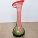 Vase Verre Murano Lys Calla - soufflé côtelé floriforme - Italie - Art déco - 1970-1980