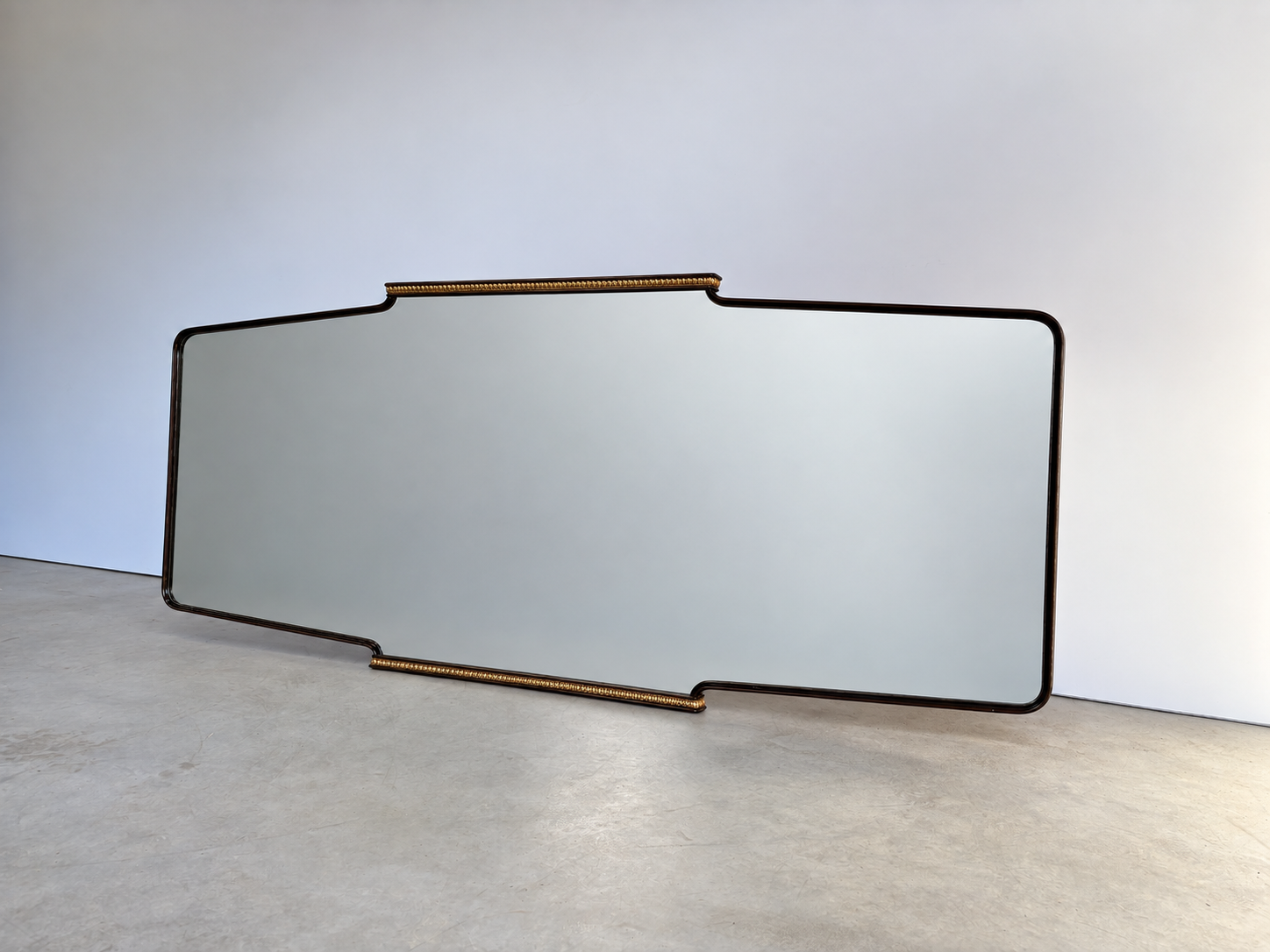 XL Italian wooden mirror, 1960s
