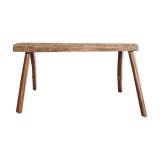 Old patinated farm bench