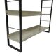 Etagère autoportante Tomado en métal et gris - Dutch Design 1960