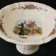 Fruit bowl, earthenware compote dish DIGOIN SARREGUEMINES H. LOUX.