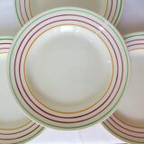 4 flat plates Gien model Jean