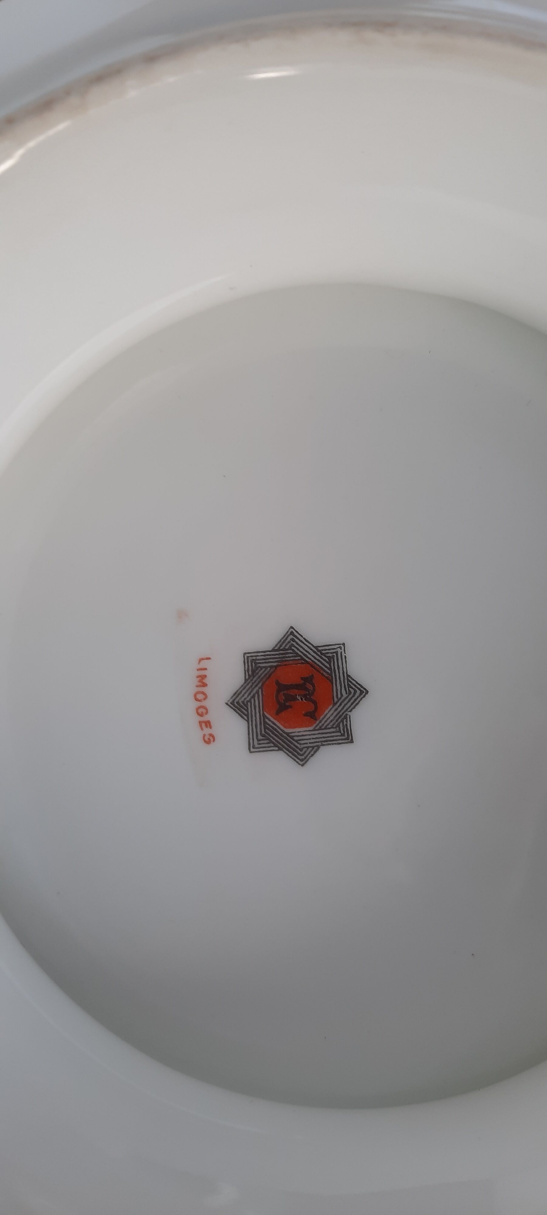 Coupe montée Limoges porcelaine