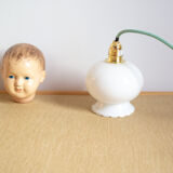 Walker with serrated glass lampshade