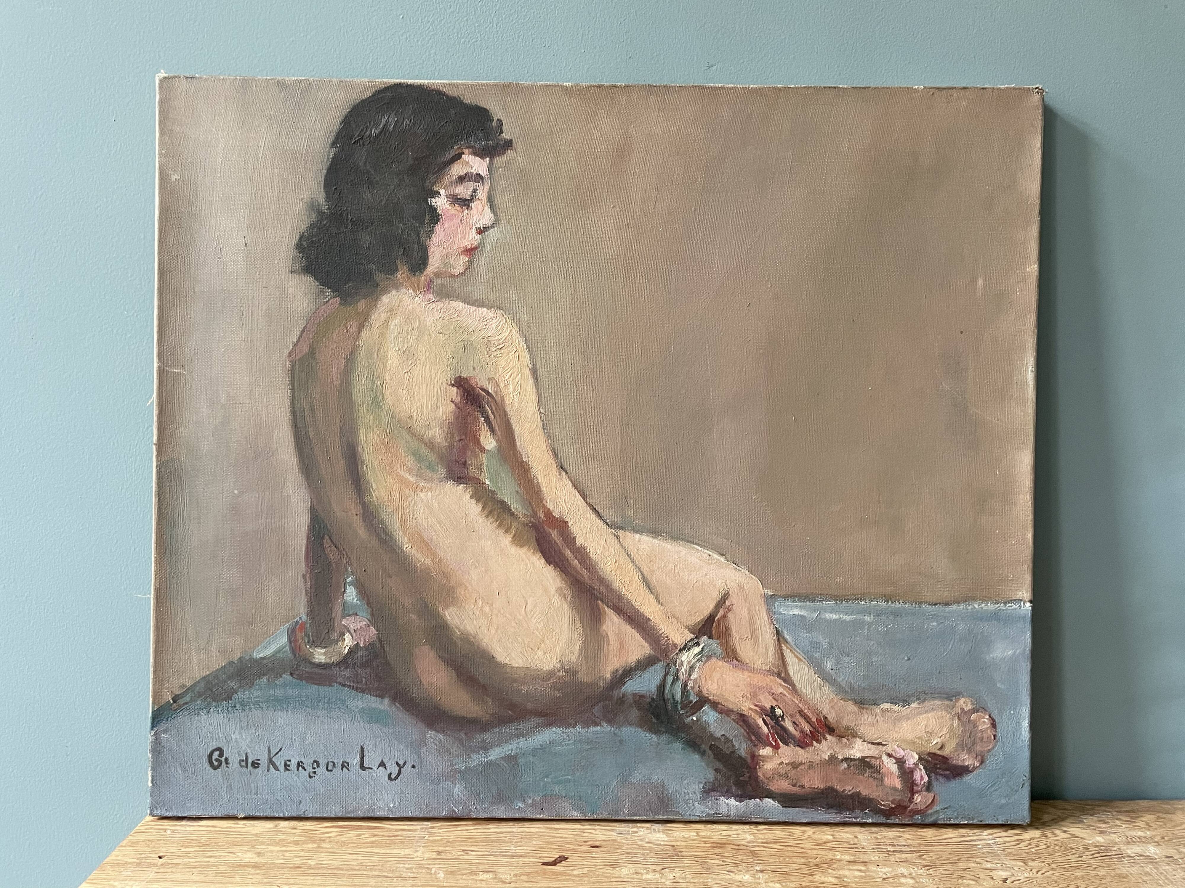 Oil painting on canvas,, circa 1930