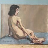 Oil painting on canvas,, circa 1930