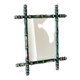 Miroir ancien en bois formant bambou