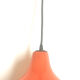 Opaline orange suspension Peill & Putzler 1970s Diameter 23.5 cm