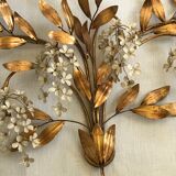 Hans Kögl floral wall lamp years 70