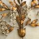 Hans Kögl floral wall lamp years 70