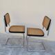 Paire de chaises b32 de Marcel Breuer en cannage