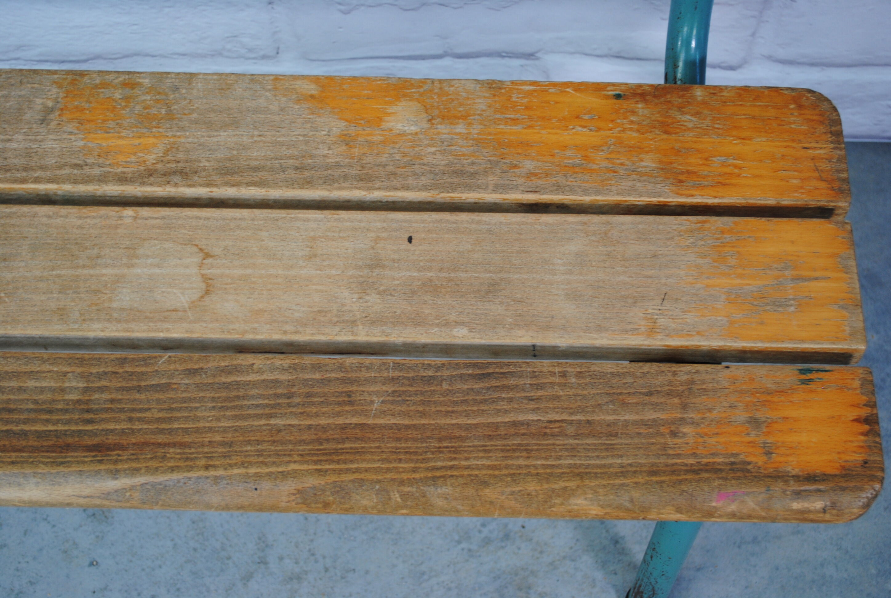 Vintage school bench