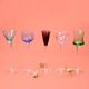 Lot of 5 stemware