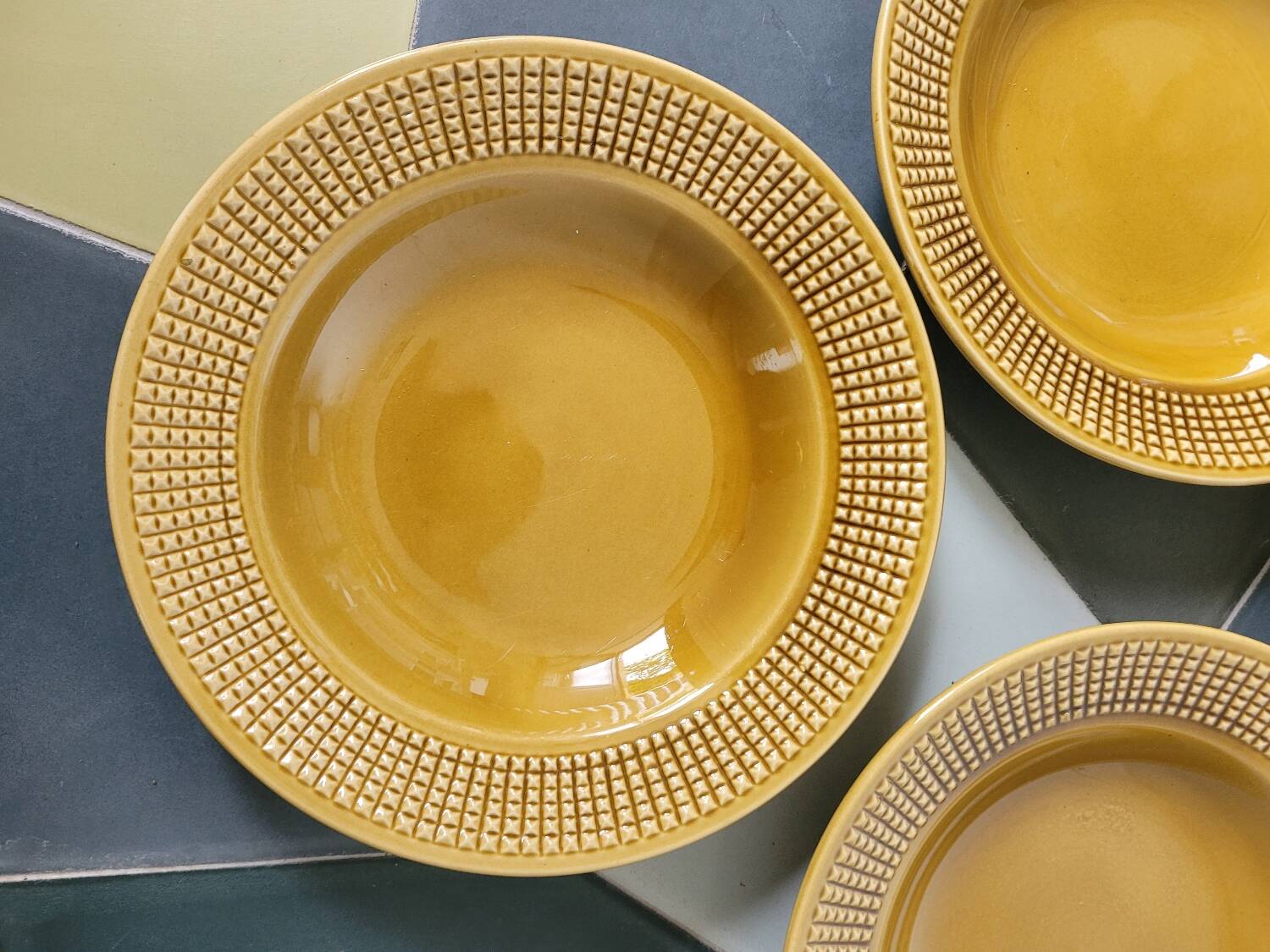 Set of 4 Niderviller soup plates