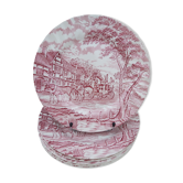 6 english flat plates Myott Royal Mail