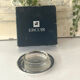 Silver plated butter dish with crystal insert by Ercuis, original box