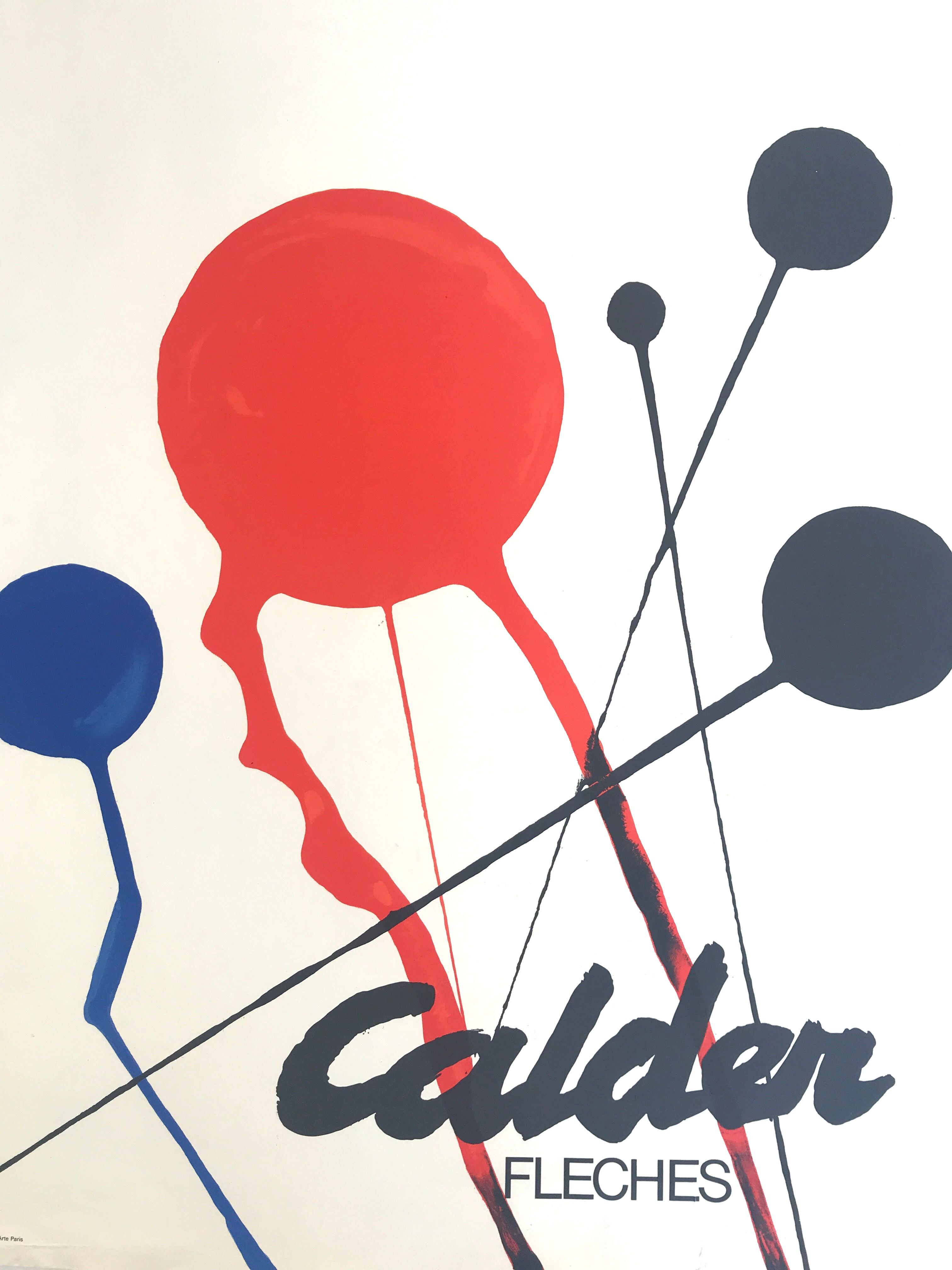 Original poster by Alexander Calder, Galerie Maeght, 1968