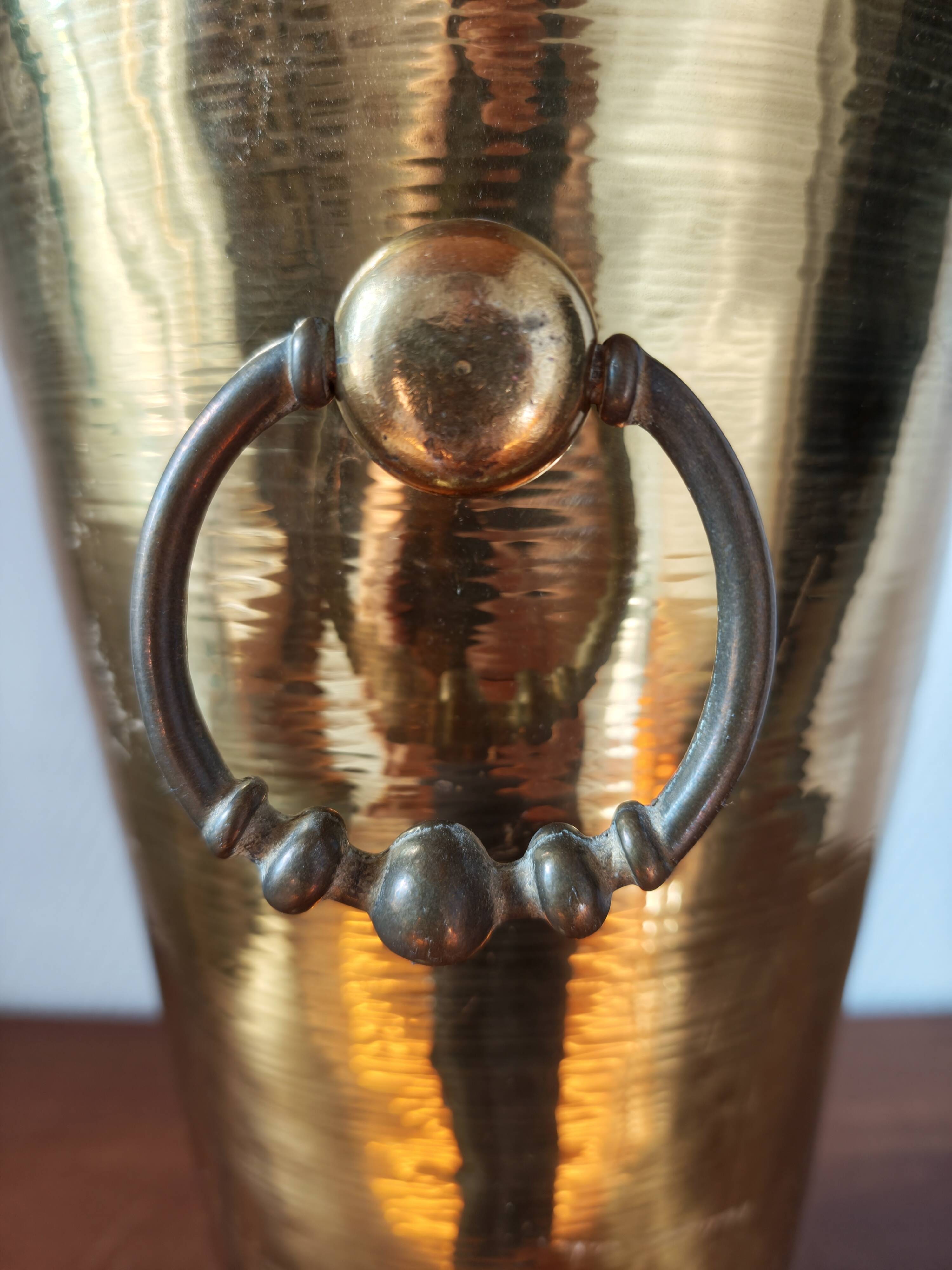 Vintage brass umbrella stand