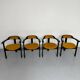 4 chairs model Expo 68 designed by Robert Haussmann, 1960s vintage.