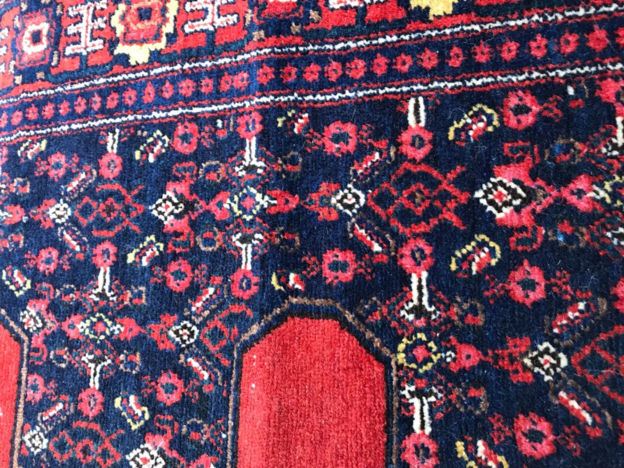 Persian senneh old carpet 108x148cm