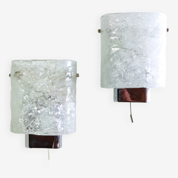 Pair of Murano Glass Sconces, 1960