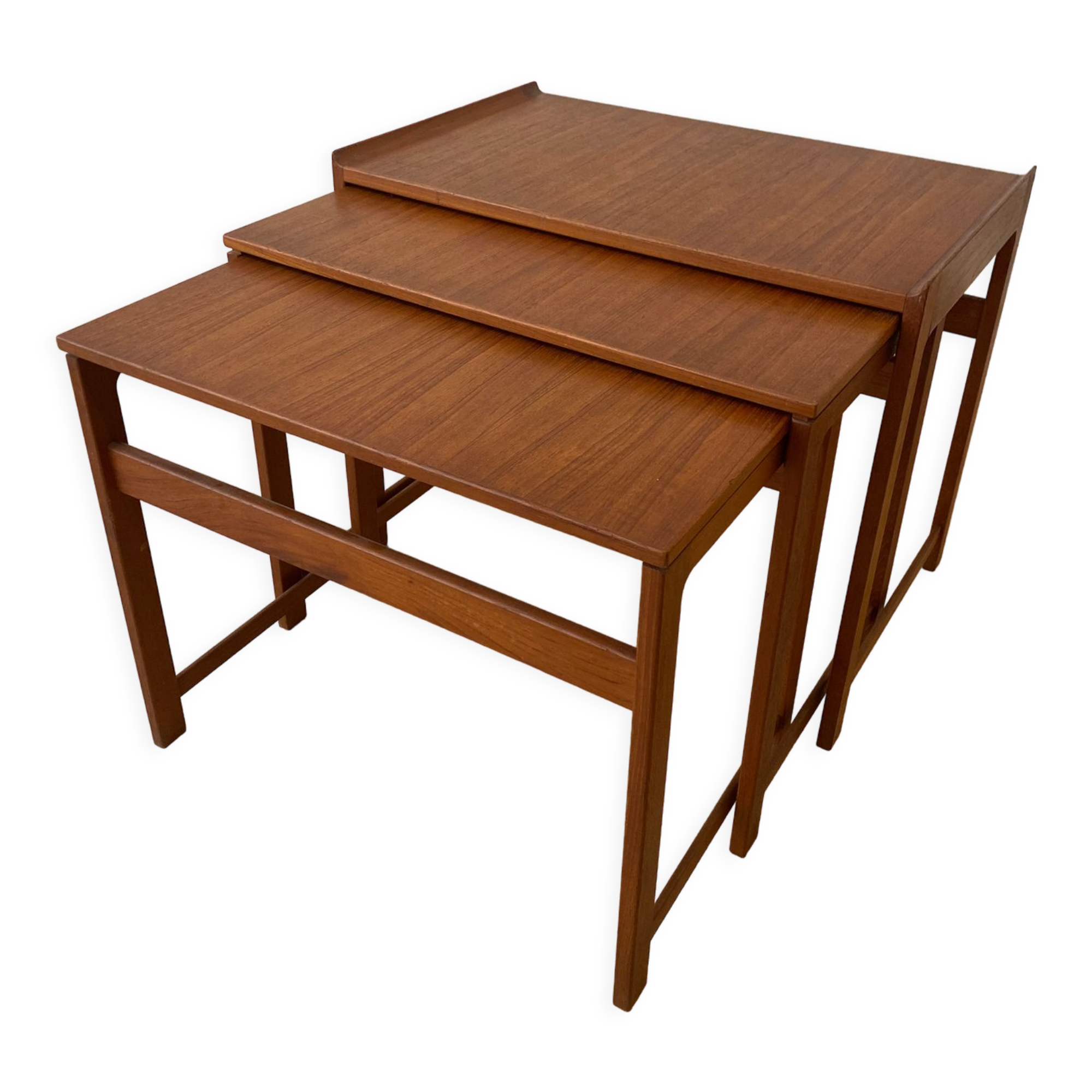 Scandinavian teak nesting tables