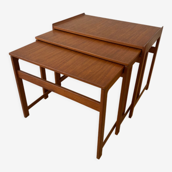 Scandinavian teak nesting tables