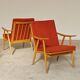 Pair of Boomerang armchairs by Antonin Suman for Ton (Thonet) 60