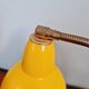 Casserole lamp in yellow lacquered metal and black marble, 1950s