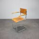 Chrome tubular chair in the style of Mart Stam, Czechoslovakia, 1930s.