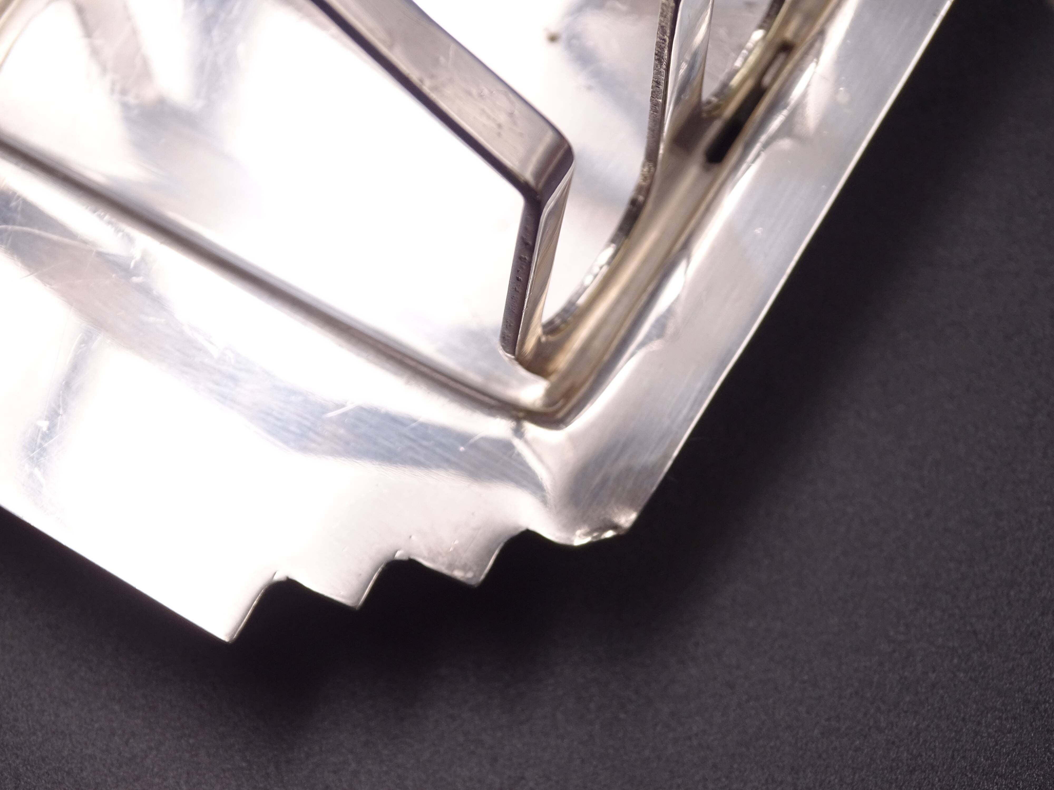Silver metal toast holder, circa 1940 - good condition