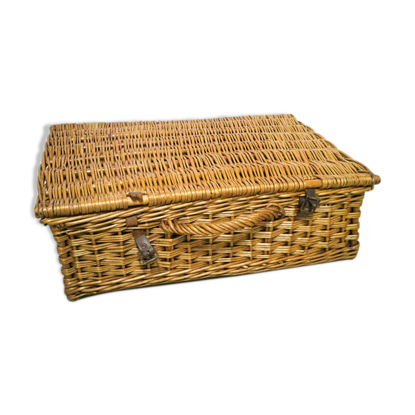 Wicker suitcase
